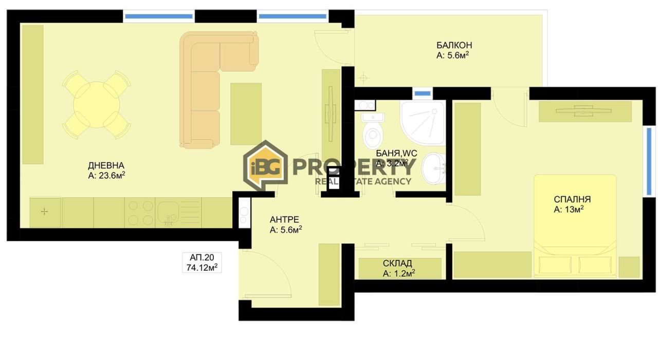 Апартаменты в Варне, Болгария, 74 м² - фото 3