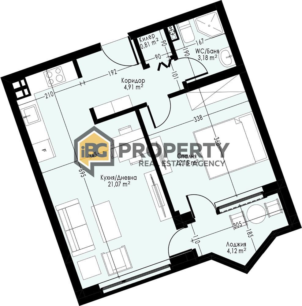 Квартира в Варне, Болгария, 63.23 м² - фото 1