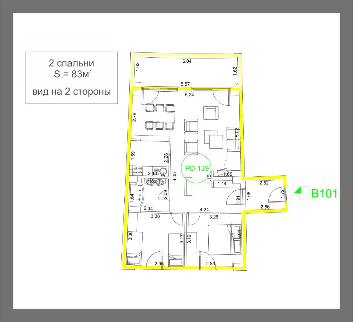 Квартира в Будве, Черногория, 50 м² - фото 16