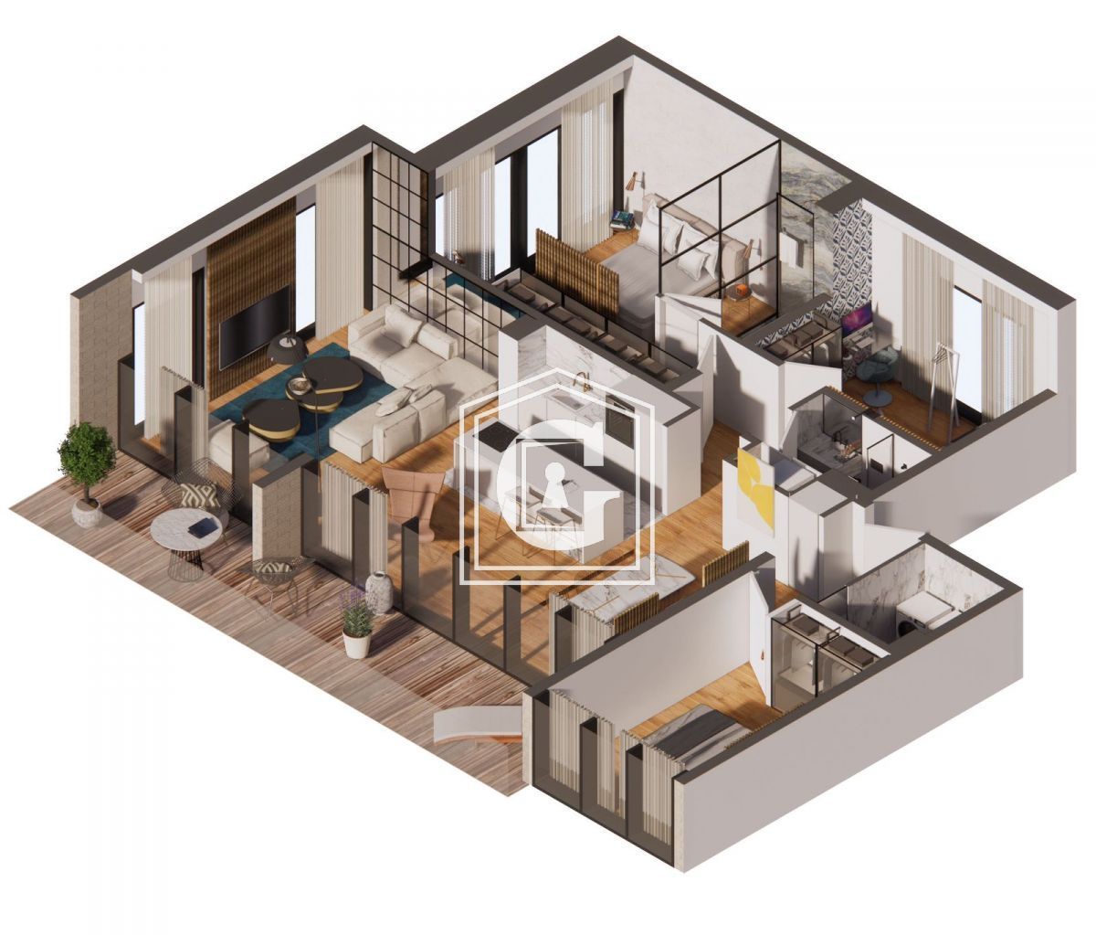 Апартаменты в Будве, Черногория, 124 м² - фото 6