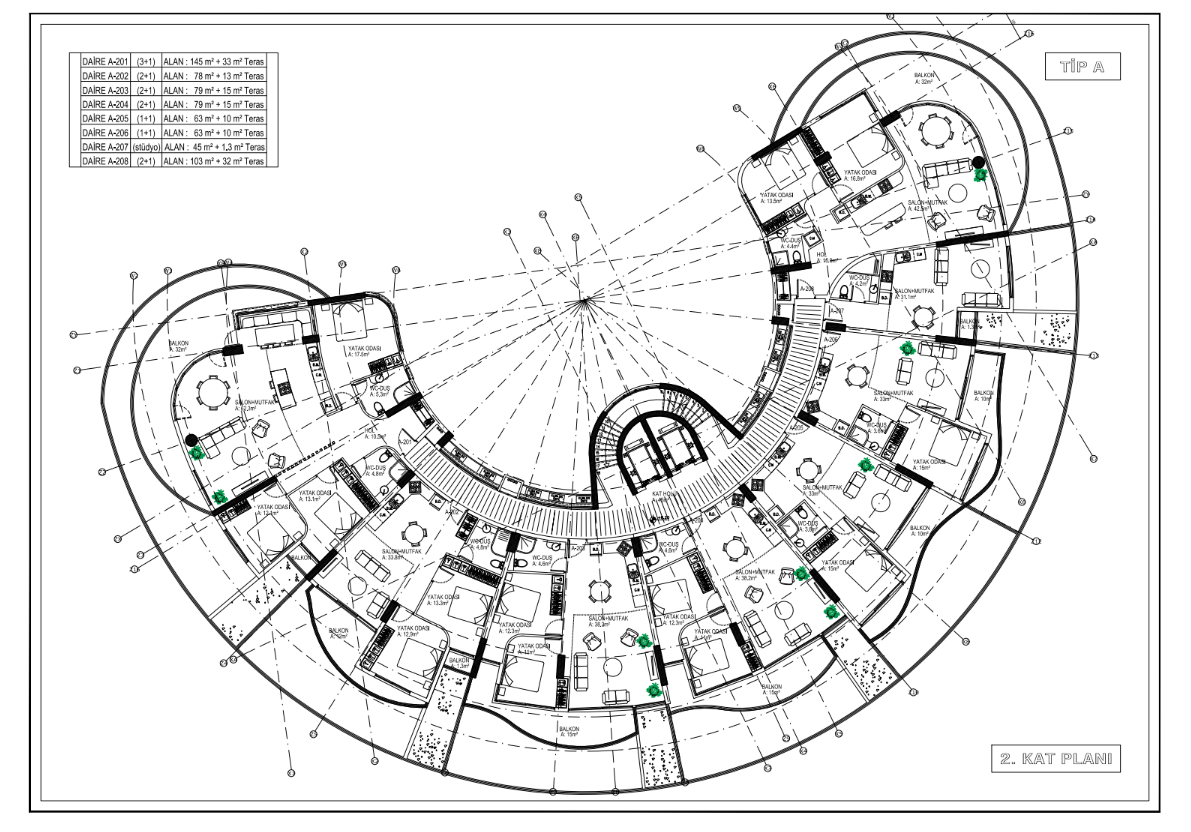Квартира в Кирении, Кипр, 45 м² - фото 2