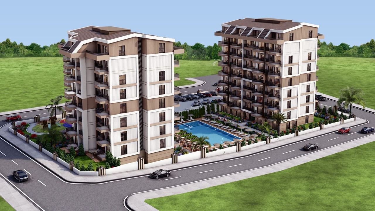 Квартира в Газипаше, Турция, 53 м² - фото 2