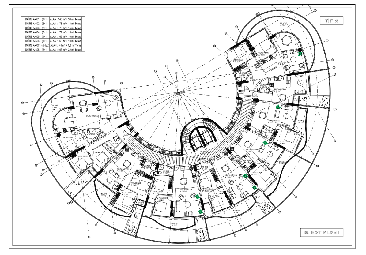 Квартира в Кирении, Кипр, 45 м² - фото 6