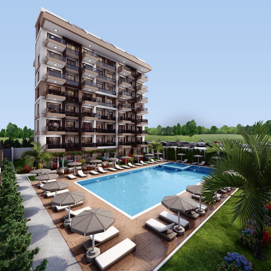 Квартира в Газипаше, Турция, 53 м² - фото 7