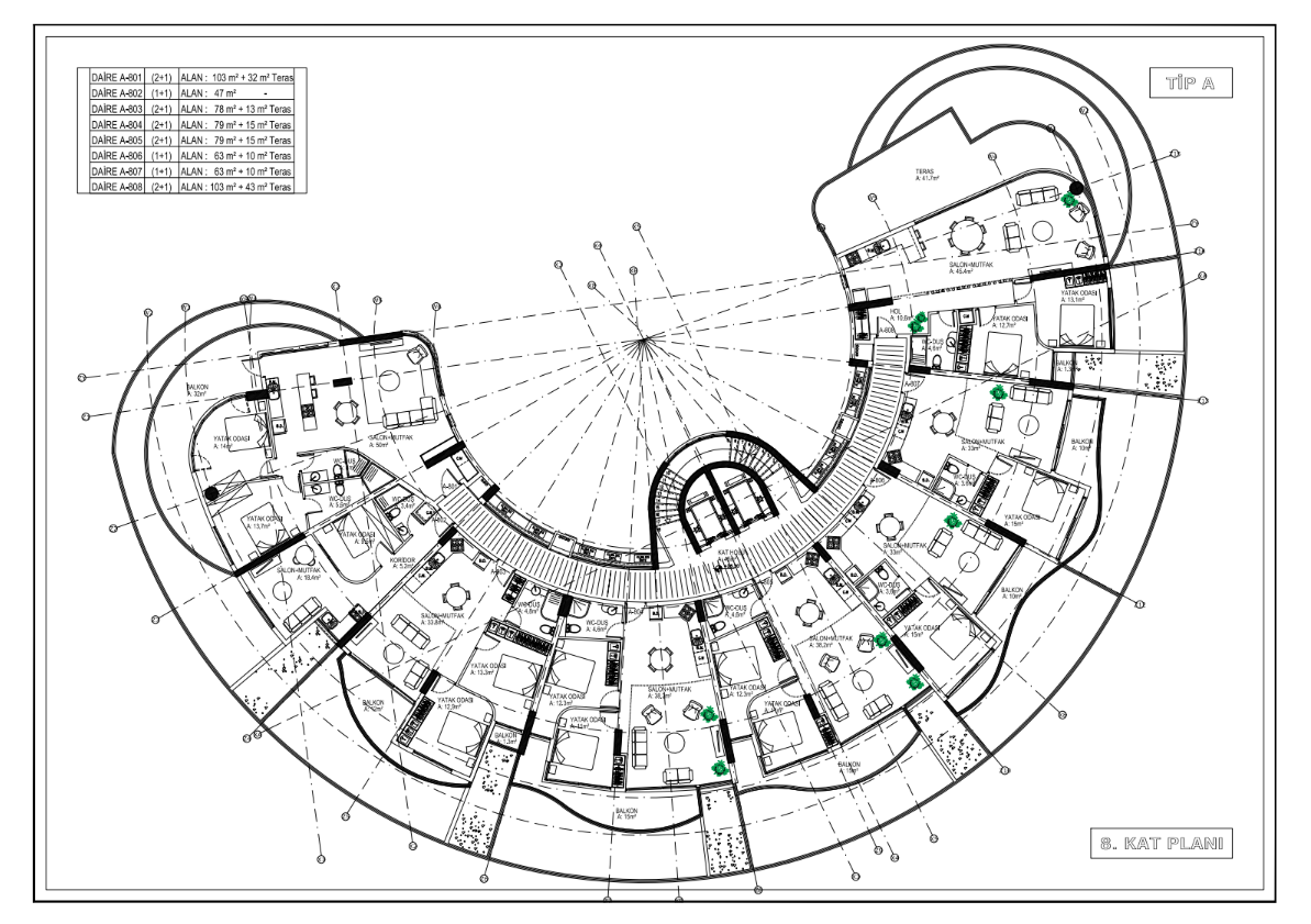 Квартира в Кирении, Кипр, 45 м² - фото 8