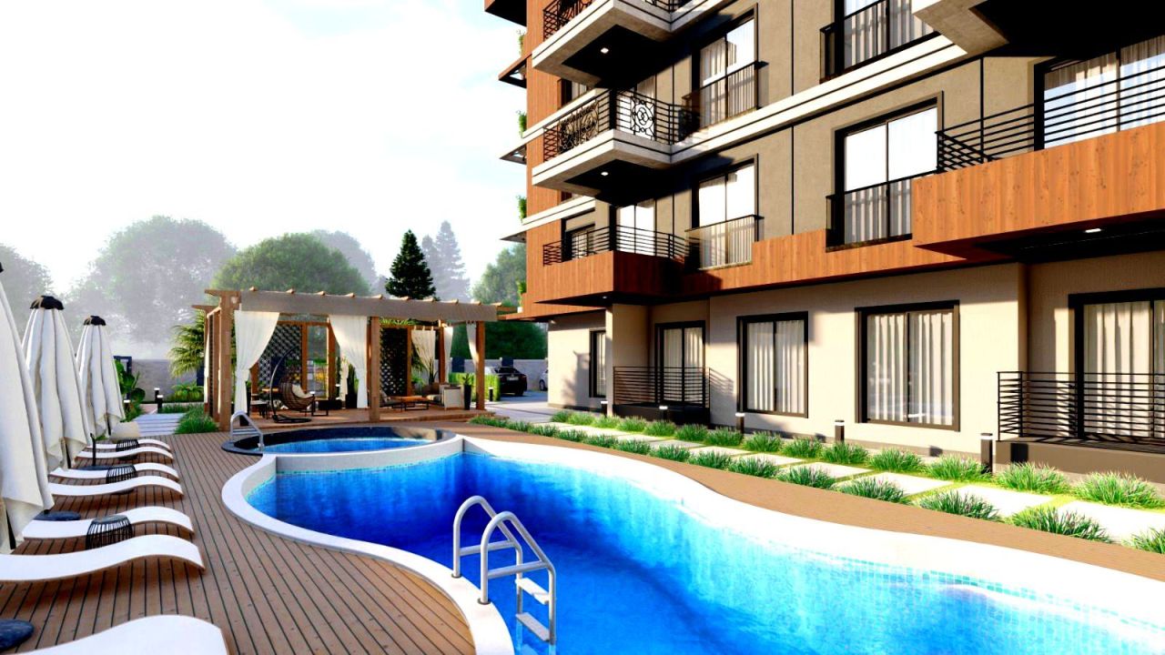 Квартира в Газипаше, Турция, 45 м² - фото 8