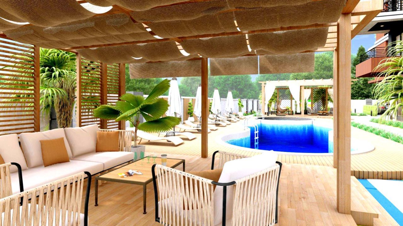 Квартира в Газипаше, Турция, 45 м² - фото 9