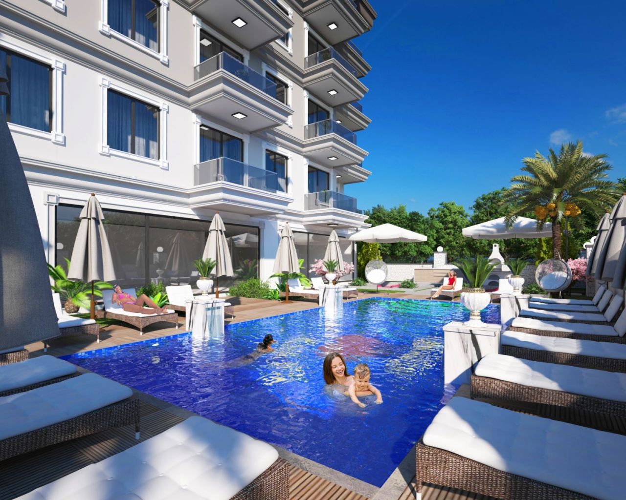 Квартира в Газипаше, Турция, 54 м² - фото 10