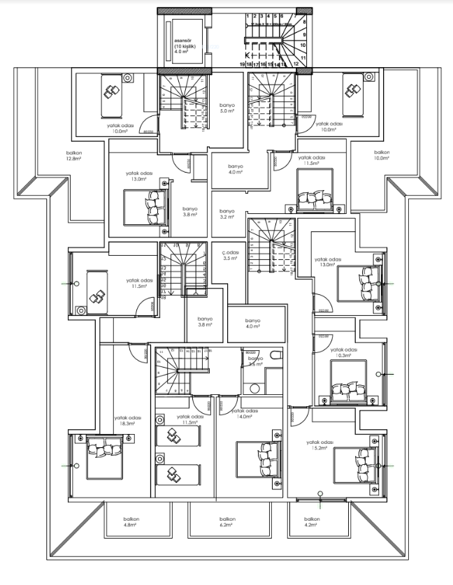 Коммерческая недвижимость в Кестеле, Турция, 56 м² - фото 12