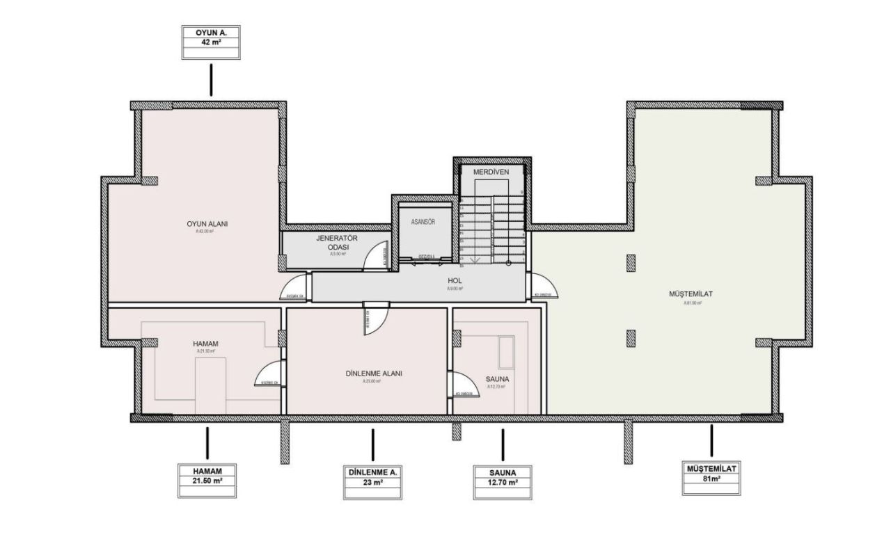 Квартира в Газипаше, Турция, 45 м² - фото 12
