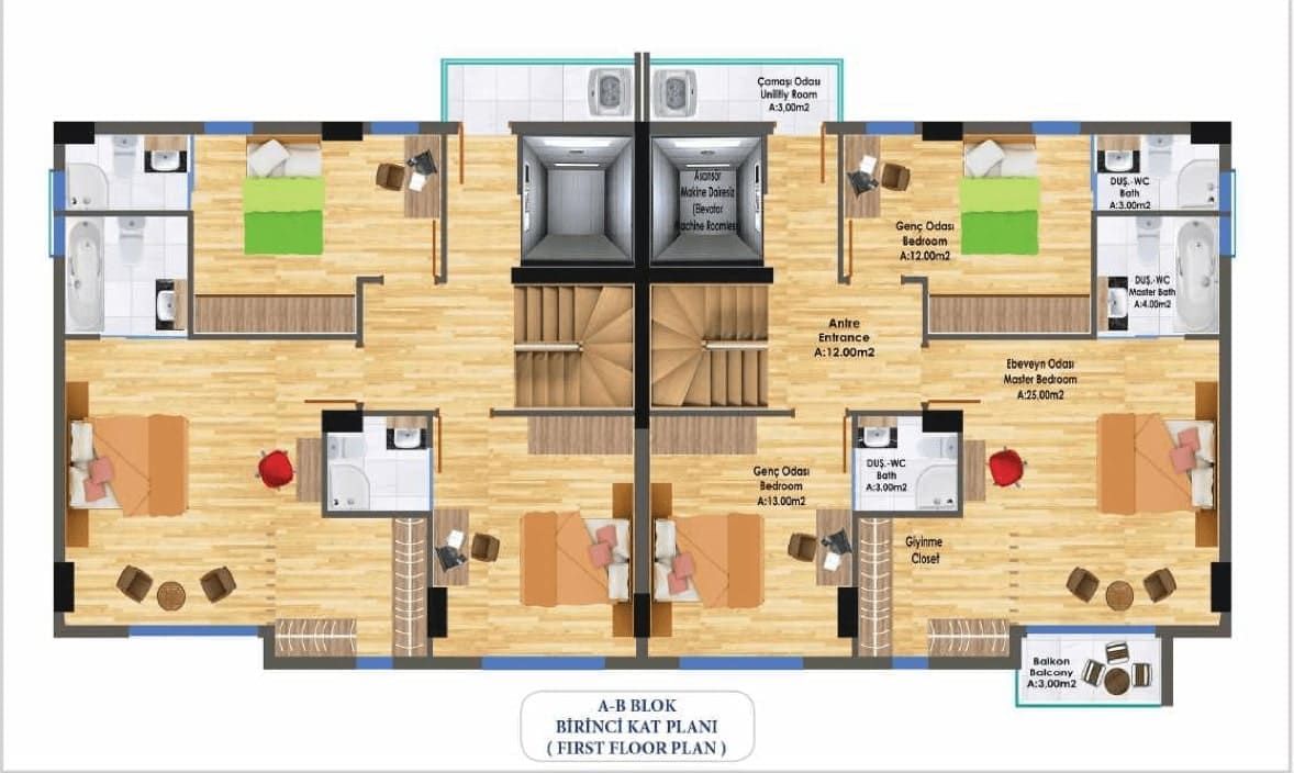 Вилла в Анталии, Турция, 256 м² - фото 12