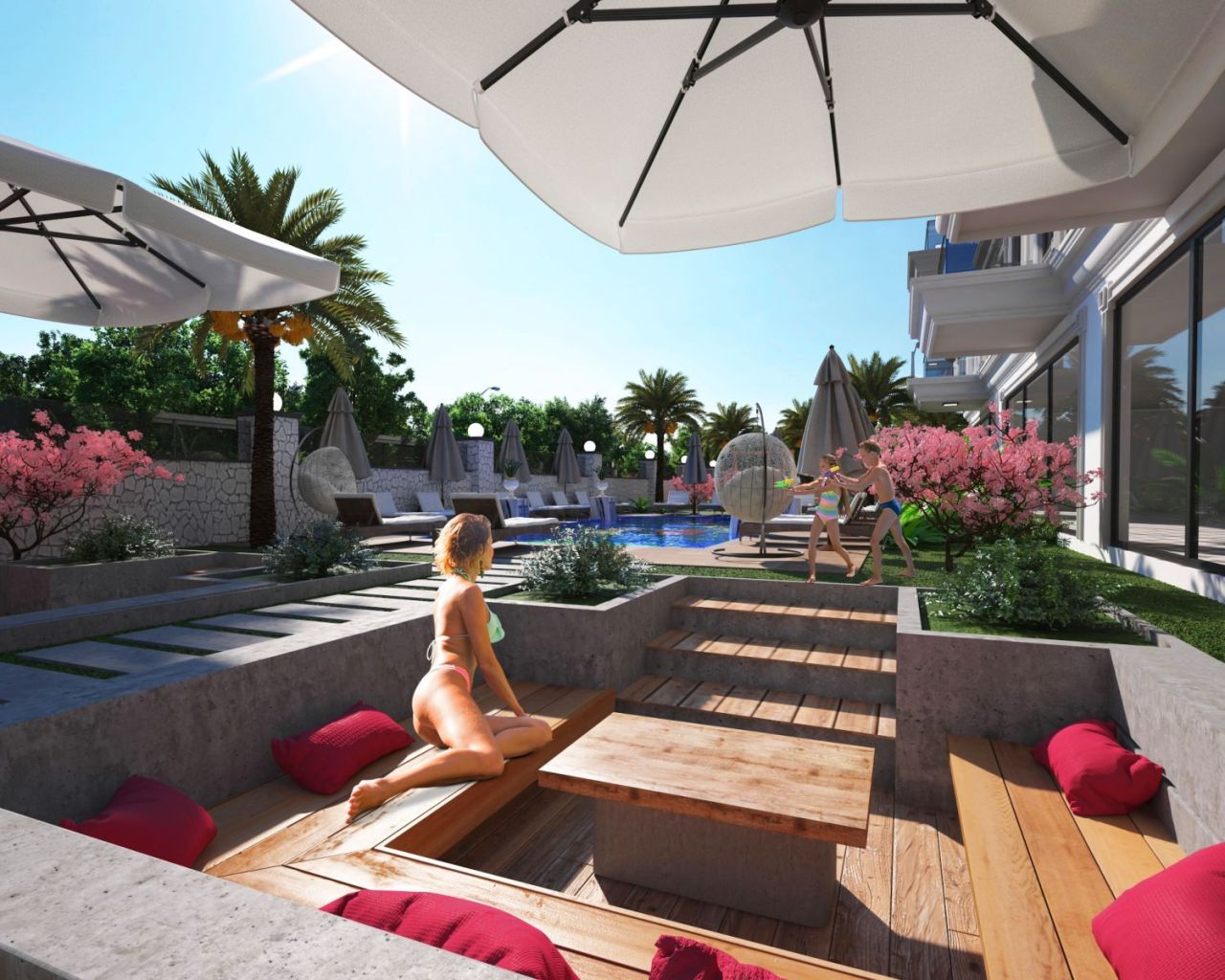 Квартира в Газипаше, Турция, 54 м² - фото 14