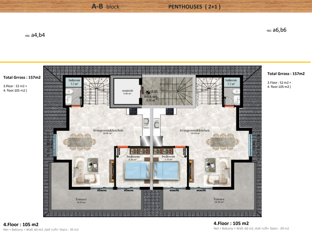 Квартира в Кестеле, Турция, 55 м² - фото 14