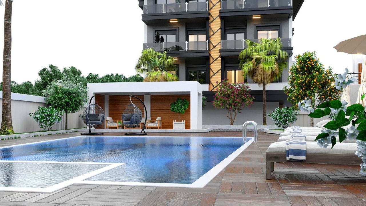 Квартира в Кестеле, Турция, 50 м² - фото 16