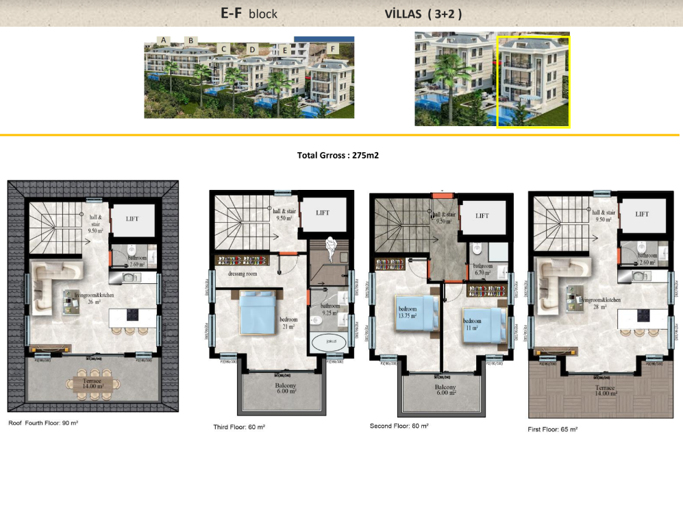 Квартира в Кестеле, Турция, 55 м² - фото 17