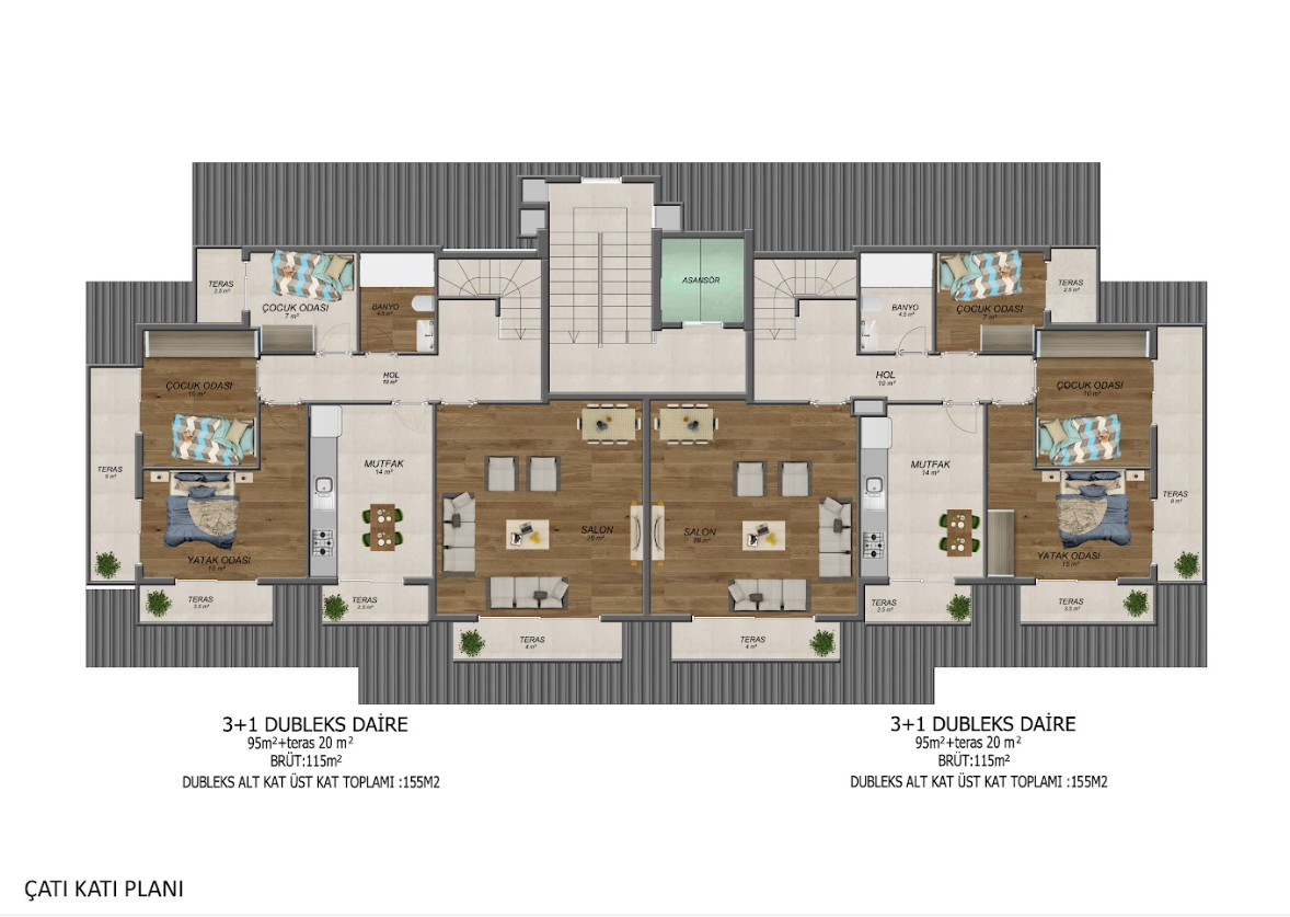 Квартира в Алании, Турция, 84 м² - фото 17