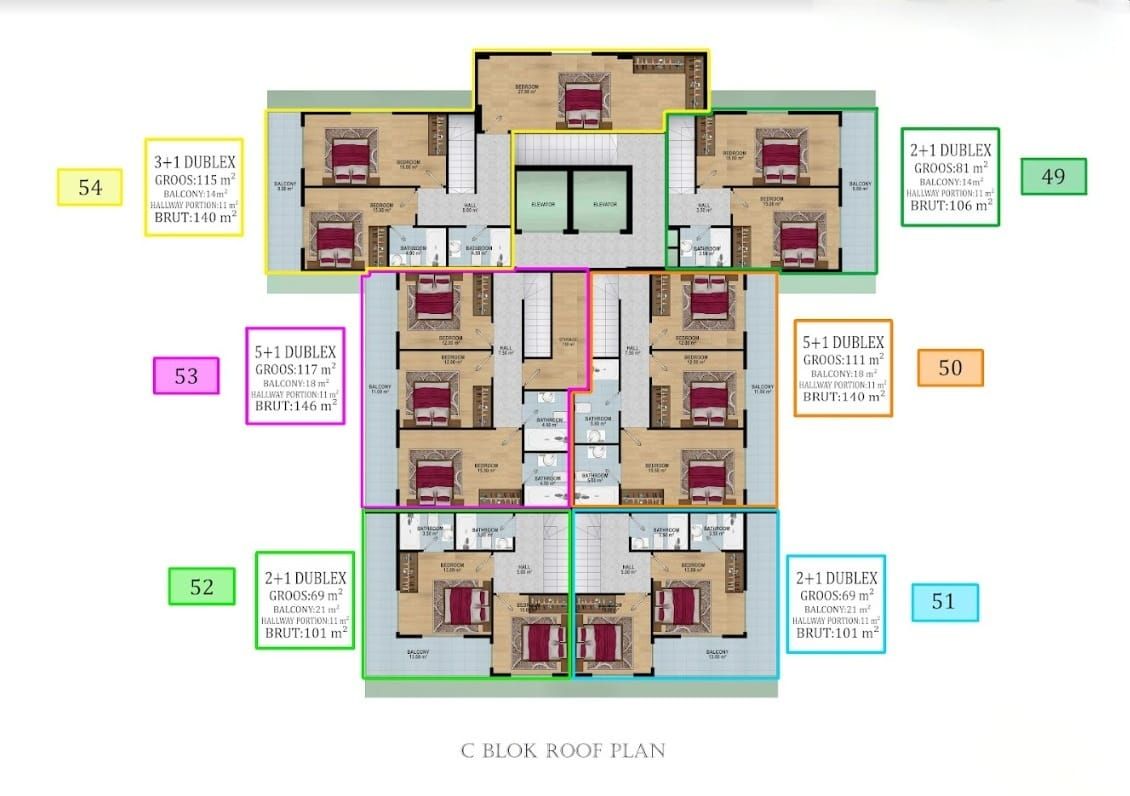 Квартира в Авсалларе, Турция, 51 м² - фото 17