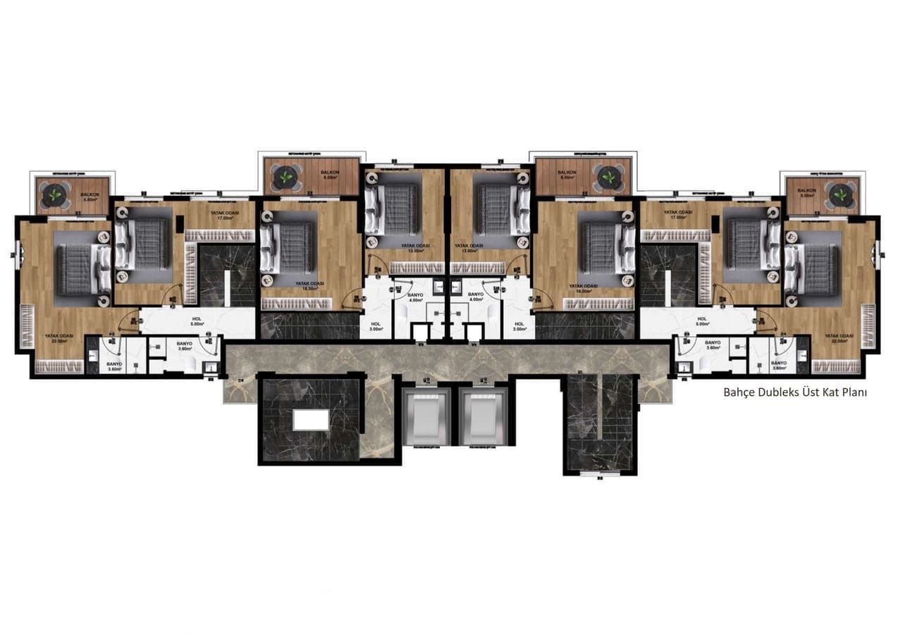 Квартира в Конаклы, Турция, 76 м² - фото 18