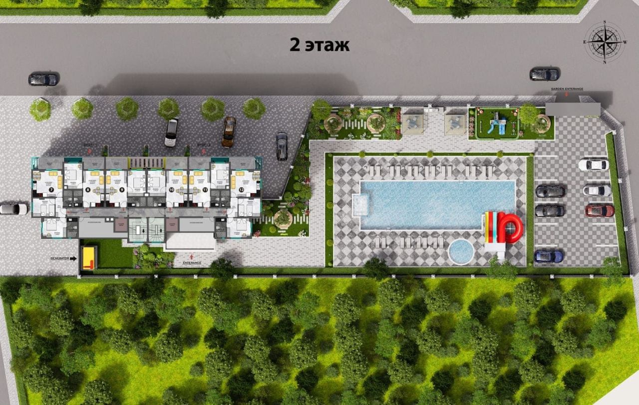 Квартира в Конаклы, Турция, 42 м² - фото 19