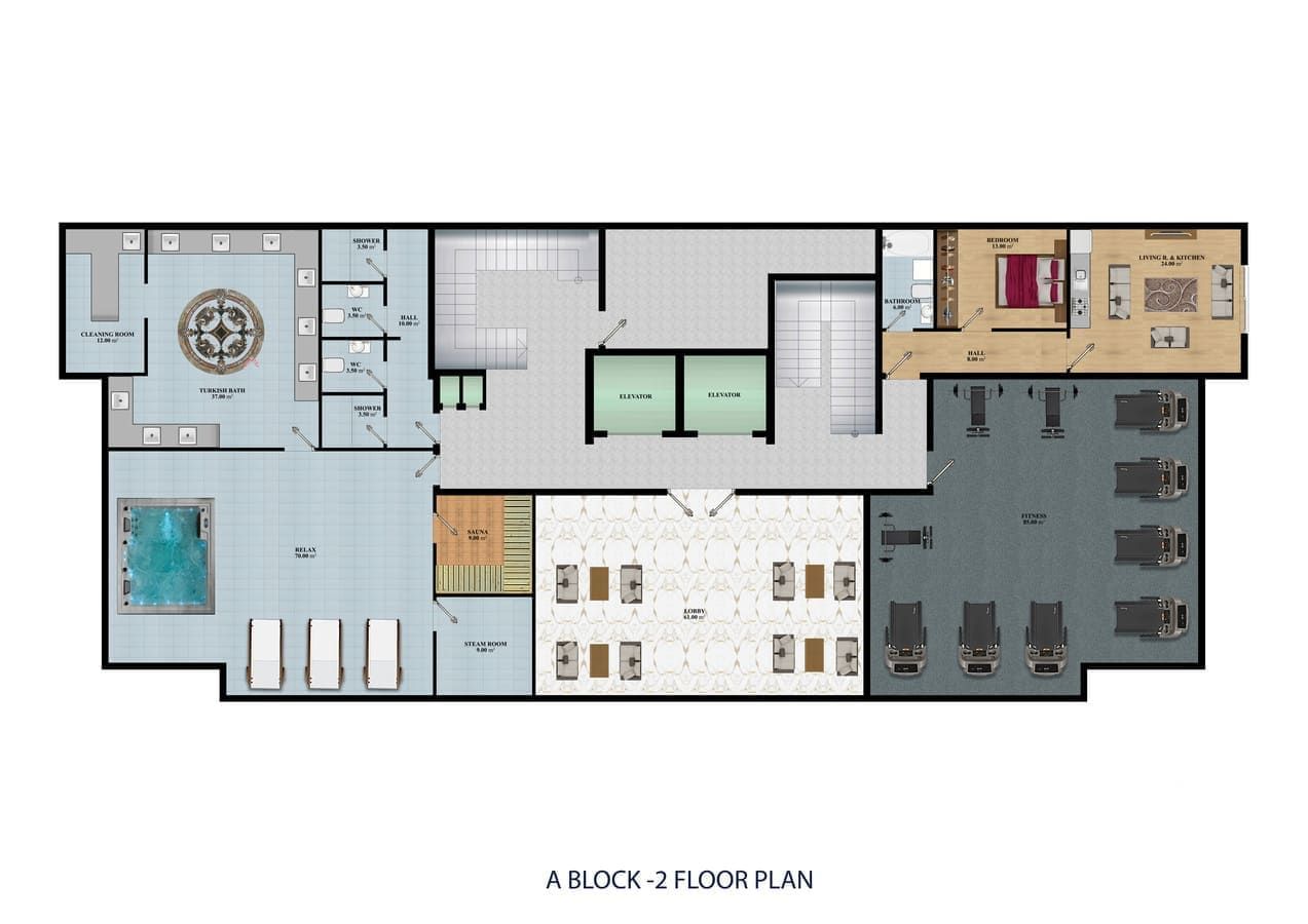 Квартира в Конаклы, Турция, 52 м² - фото 19
