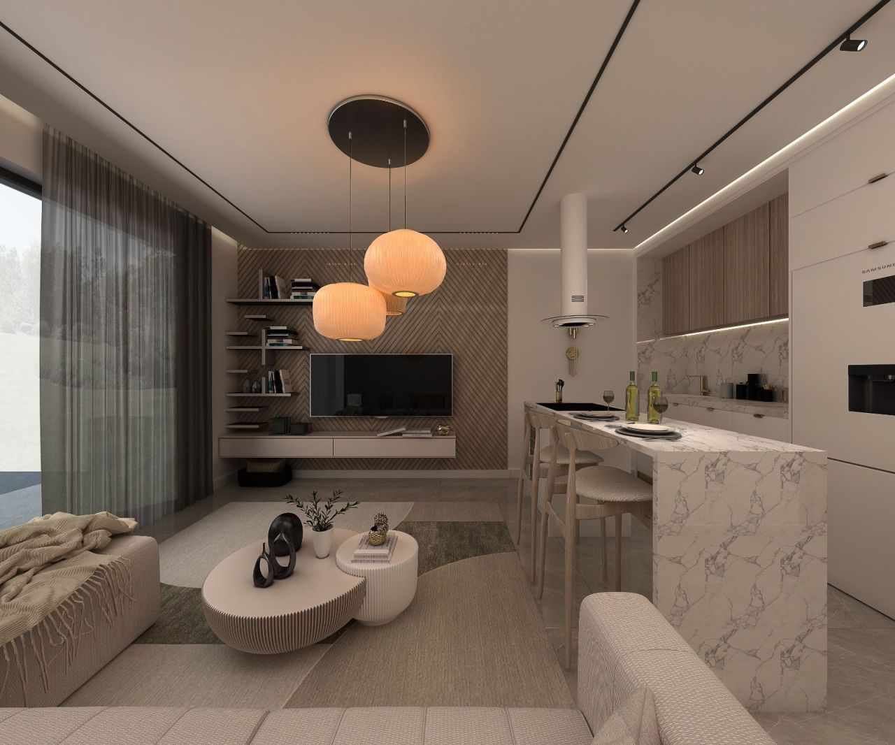 Апартаменты в Фамагусте, Кипр, 56 м² - фото 2