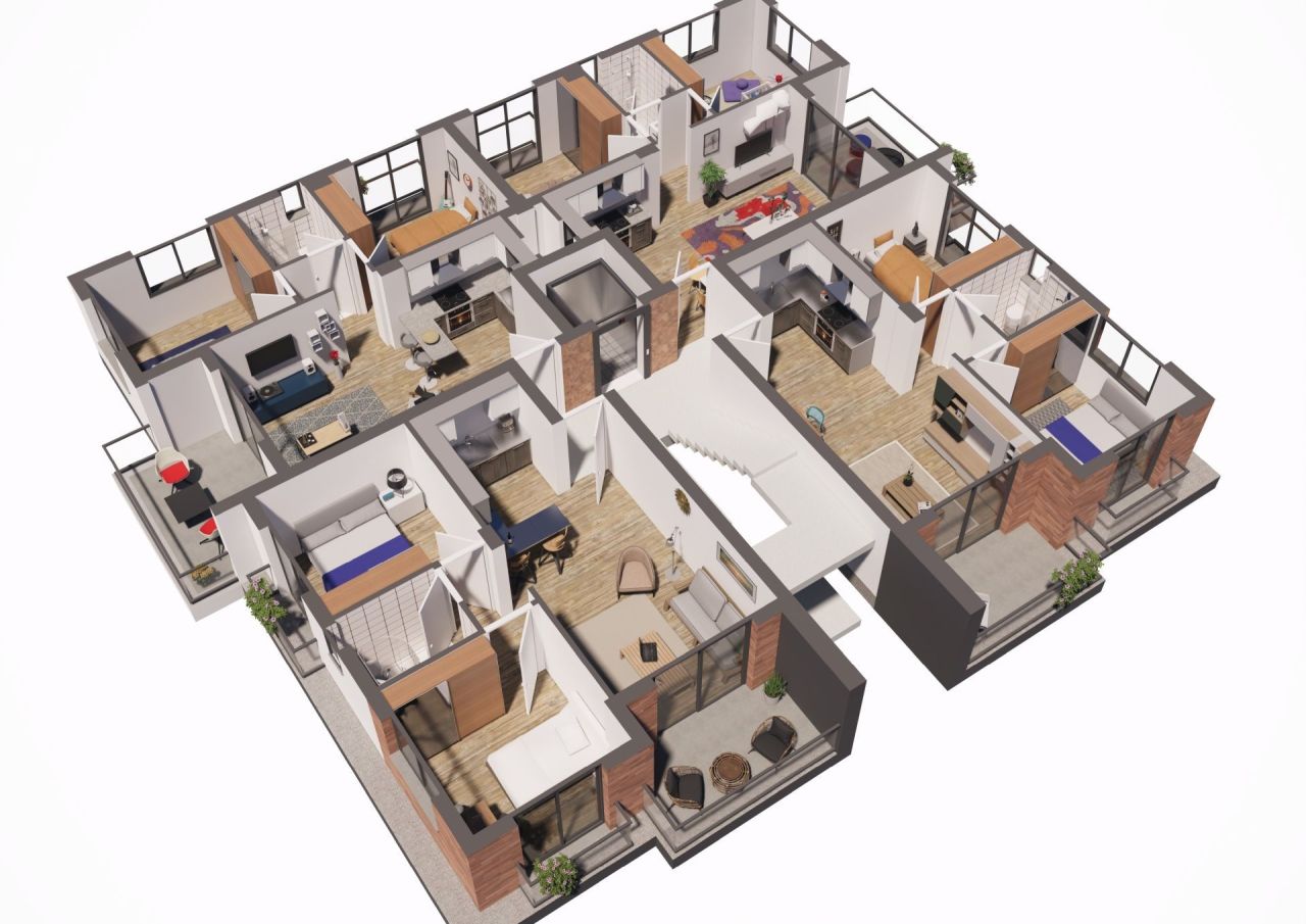 Апартаменты в Фамагусте, Кипр, 56 м² - фото 4