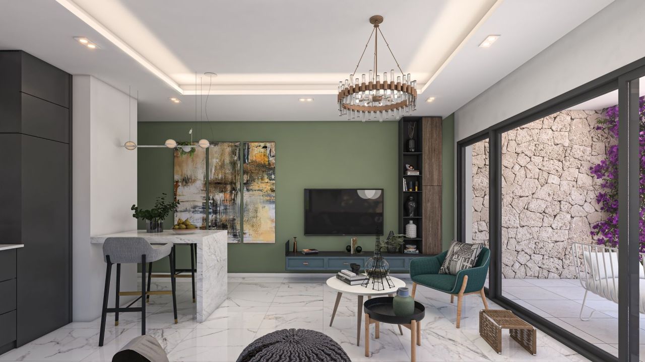 Апартаменты в Кирении, Кипр, 60 м² - фото 16