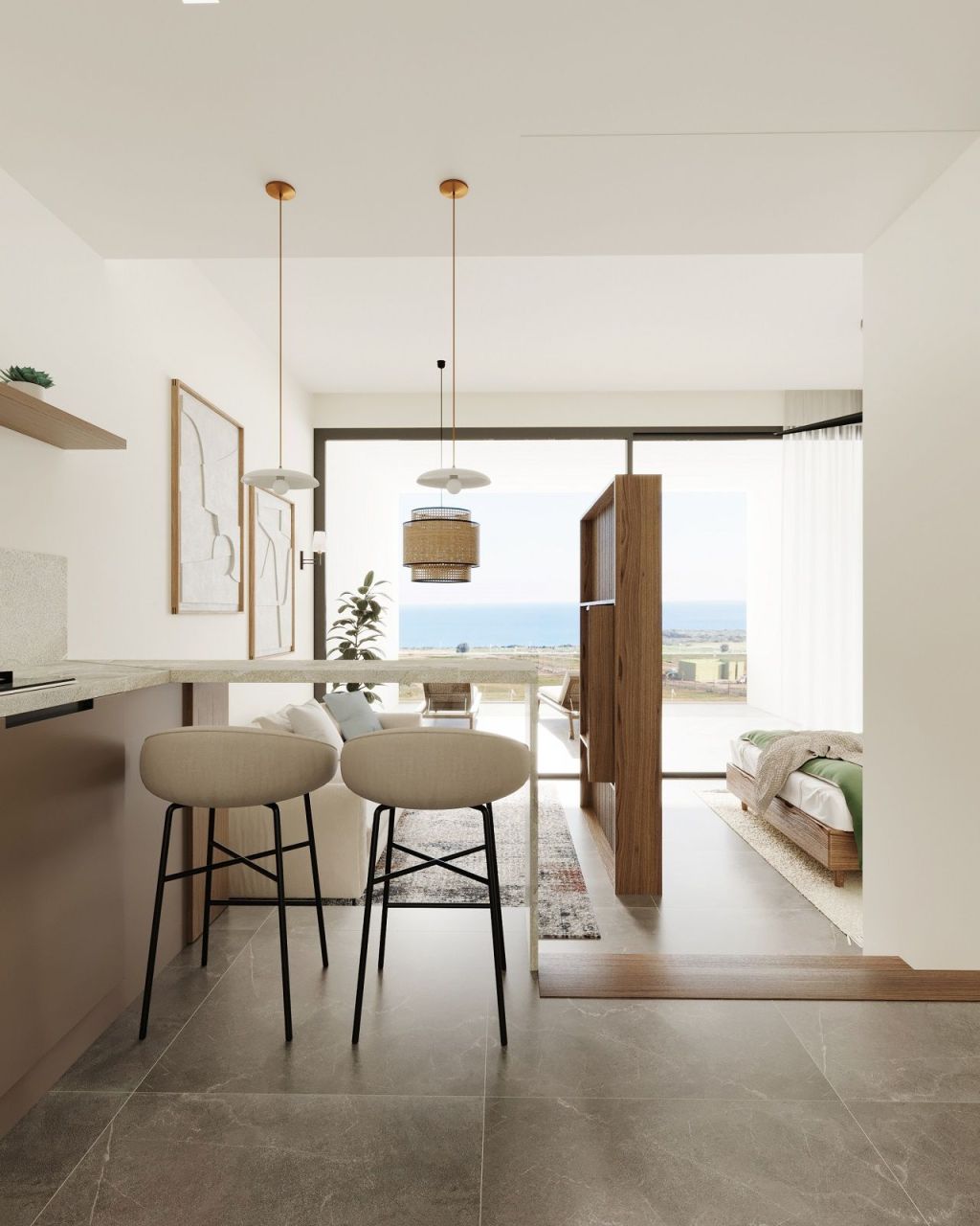 Апартаменты в Фамагусте, Кипр, 37 м² - фото 19