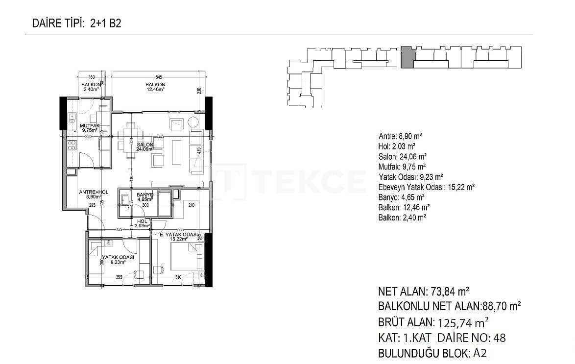 Апартаменты в Стамбуле, Турция, 93 м² - фото 9