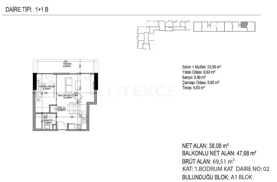Апартаменты в Стамбуле, Турция, 60 м² - фото 14