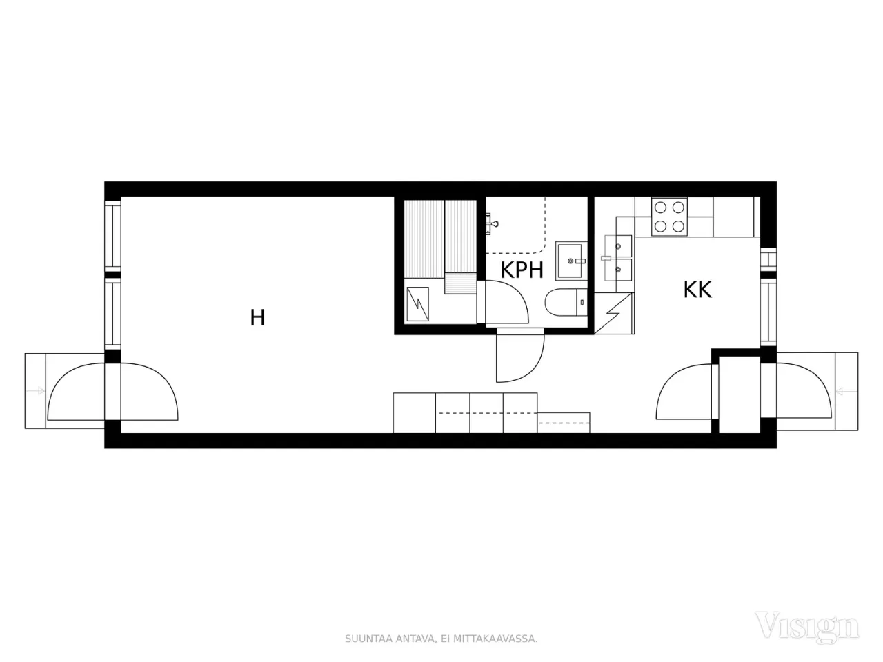 Таунхаус в Иисалми, Финляндия, 34.5 м² - фото 3