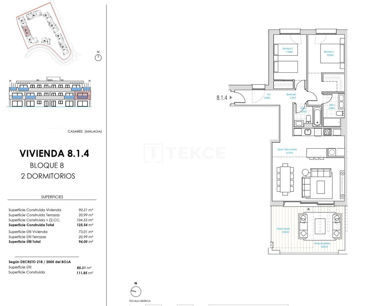 Апартаменты в Касаресе, Испания, 118 м² - фото 7