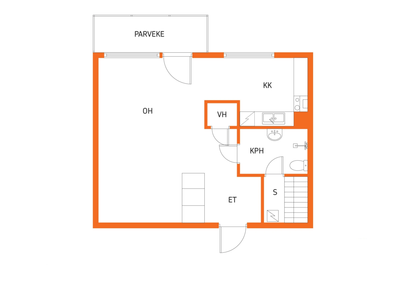 Квартира в Иисалми, Финляндия, 34 м² - фото 2