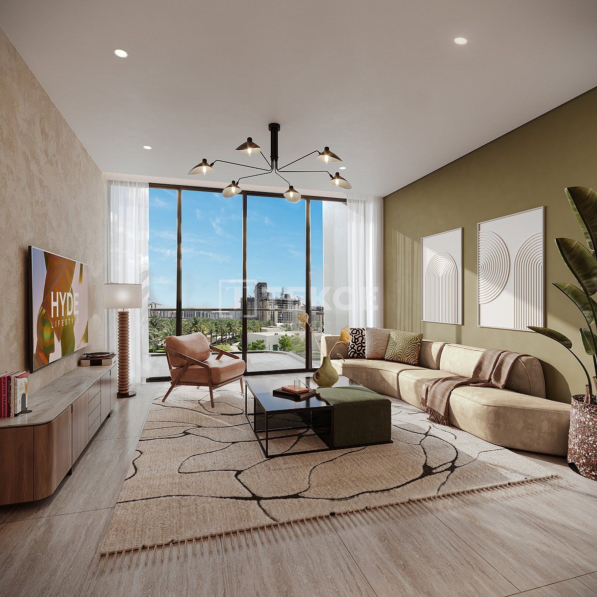 Апартаменты Дамак Хиллз, ОАЭ, 75 м² - фото 10