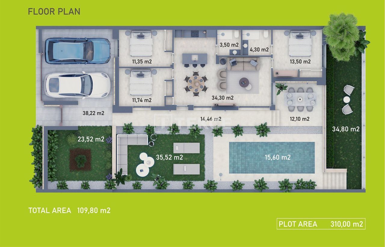 Вилла в Финестрате, Испания, 99 м² - фото 6