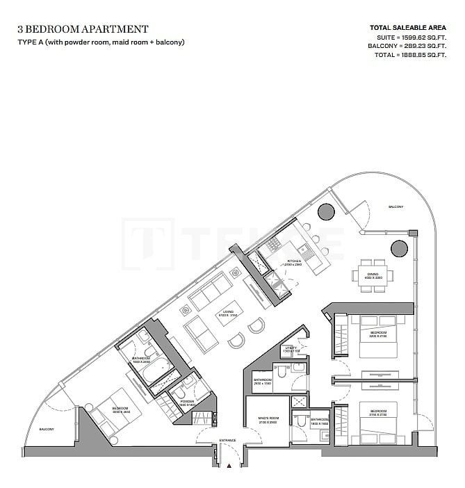 Апартаменты в Дубае, ОАЭ, 100 м² - фото 19
