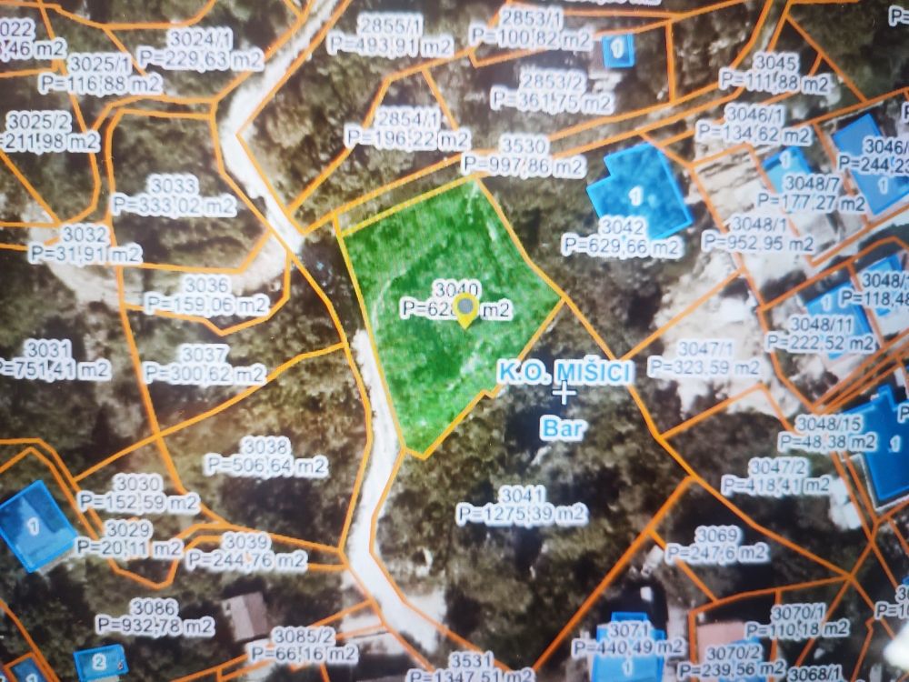 Земля в Баре, Черногория, 628 м² - фото 6