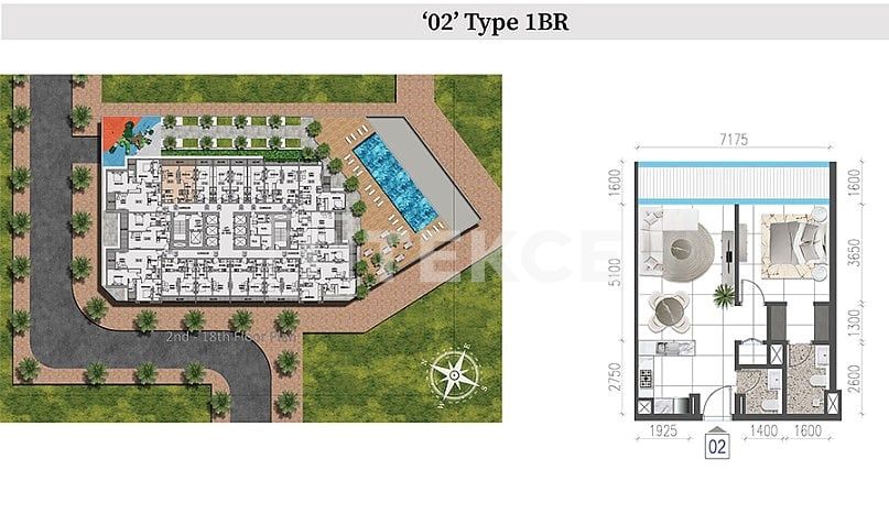 Апартаменты Маджан, ОАЭ, 76 м² - фото 15