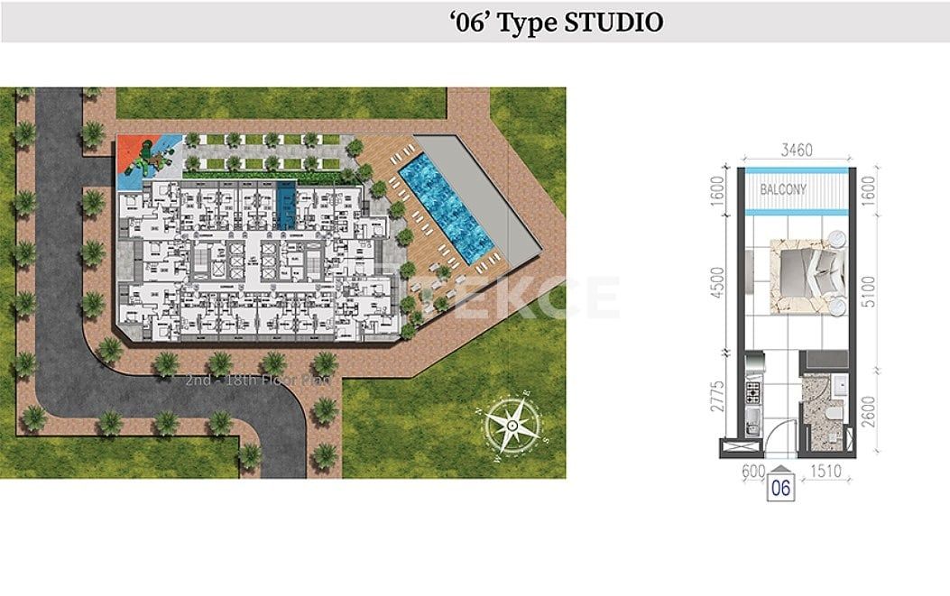 Апартаменты Маджан, ОАЭ, 76 м² - фото 17