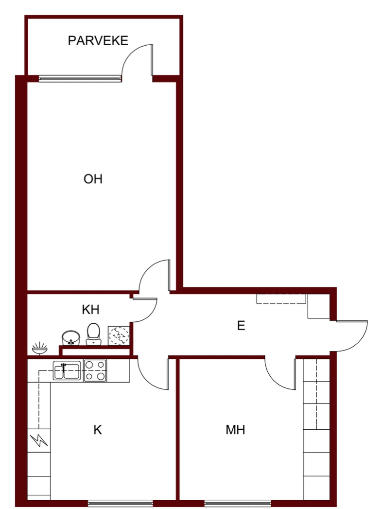 Квартира в Пори, Финляндия, 60 м² - фото 2