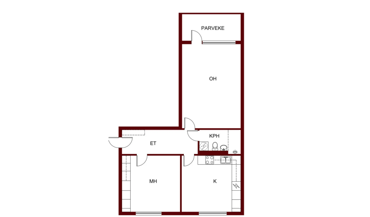 Квартира в Пори, Финляндия, 60 м² - фото 3