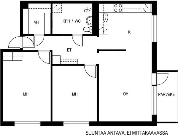 Квартира в Оулу, Финляндия, 75 м² - фото 2