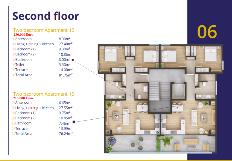 Квартира в Улцине, Черногория, 84 м² - фото 9