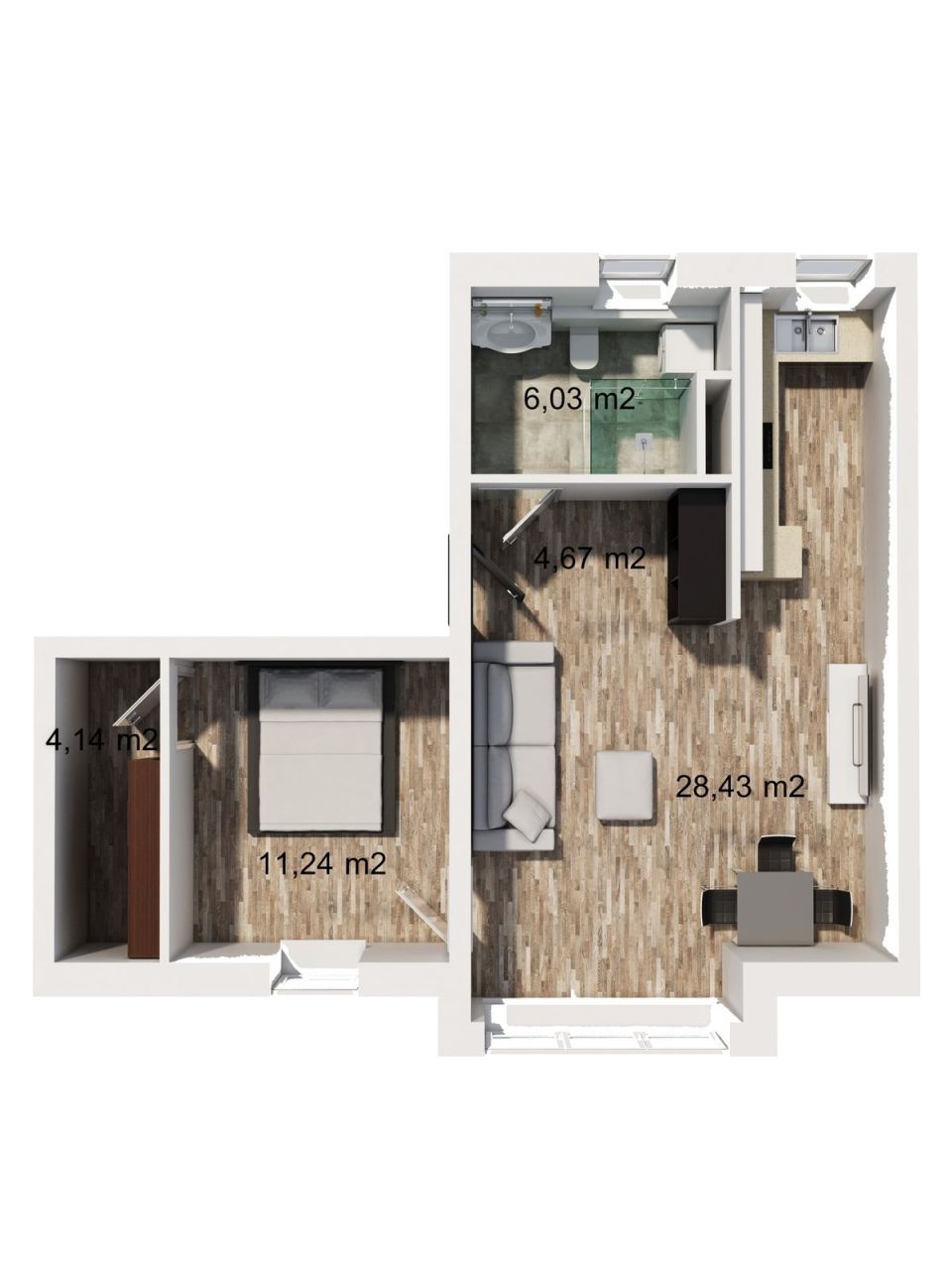 Квартира в Крефельде, Германия, 110.37 м² - фото 16