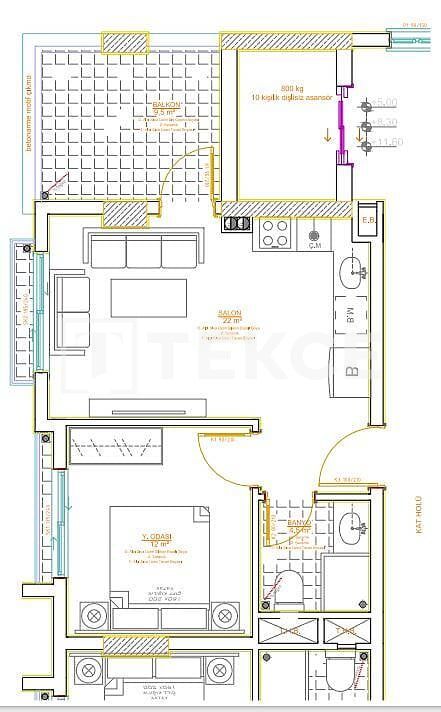 Пентхаус в Алании, Турция, 95 м² - фото 5