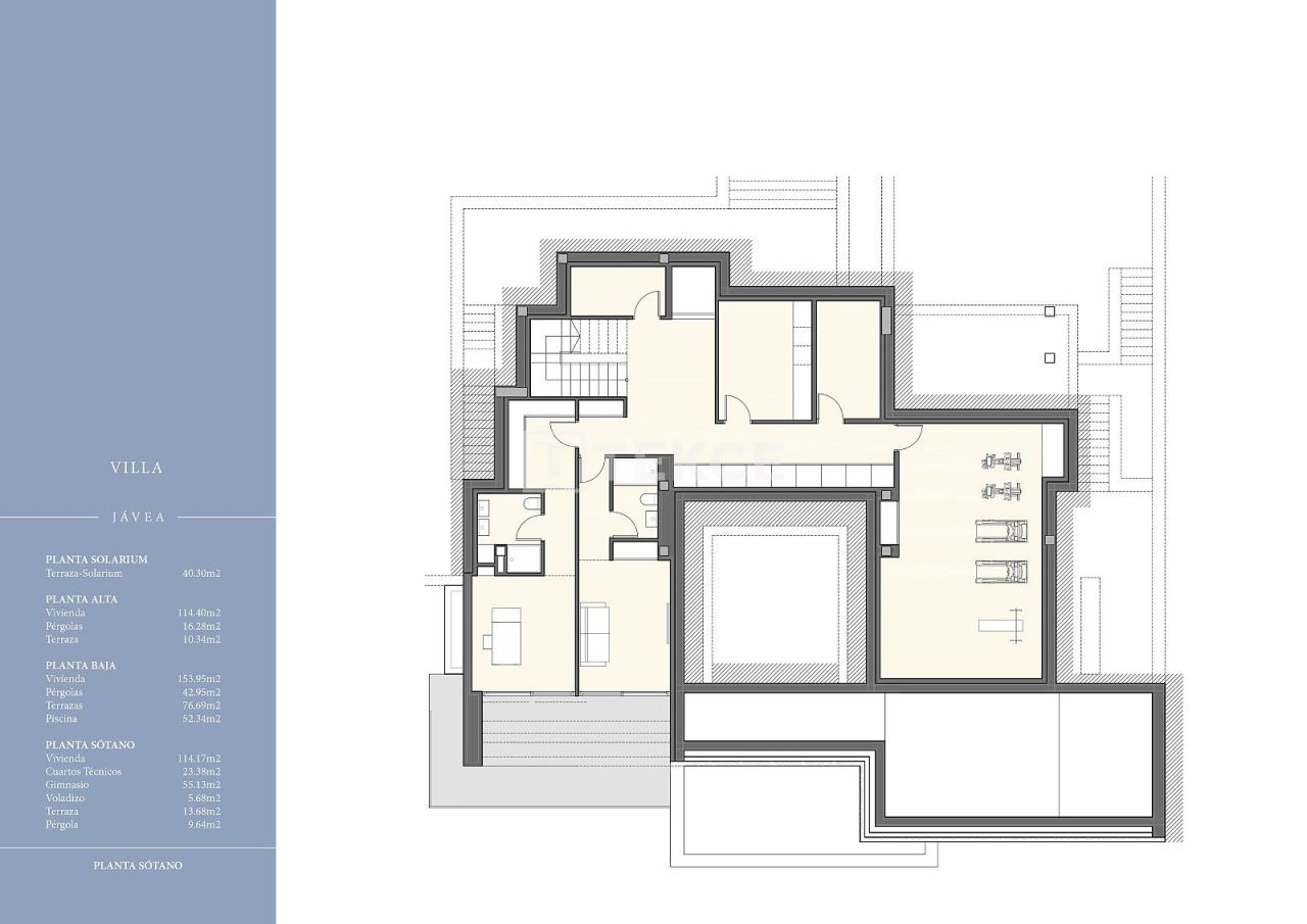 Вилла в Хавее, Испания, 677 м² - фото 16