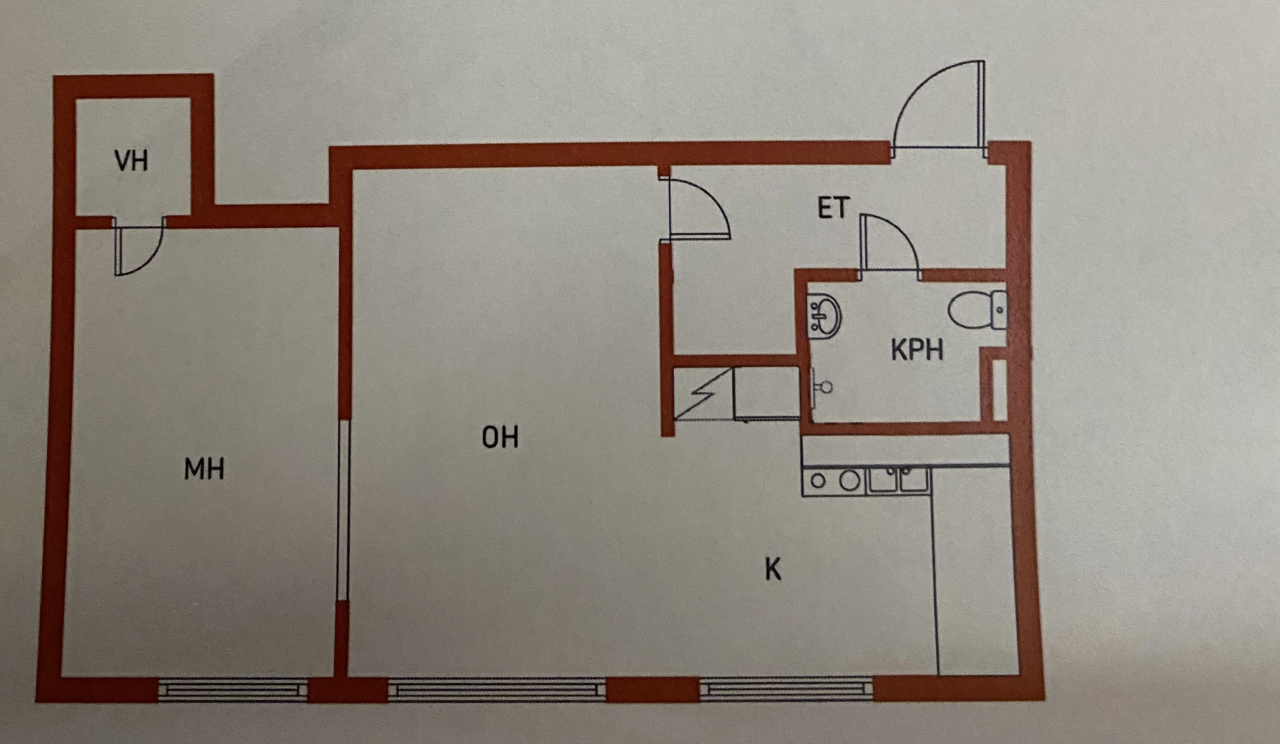 Квартира в Каяани, Финляндия, 48 м² - фото 6