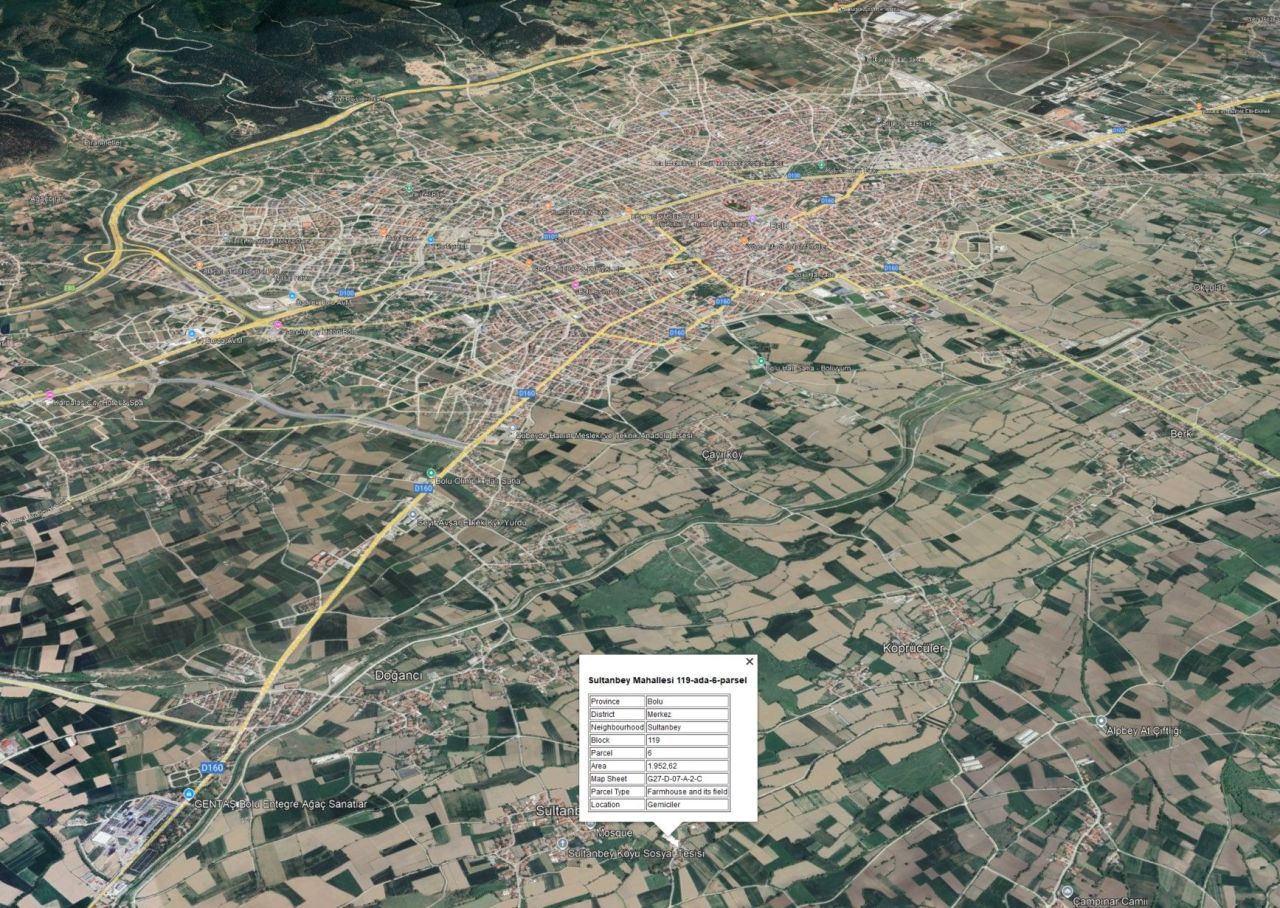 Земля в Болу, Турция, 1 953 м² - фото 3