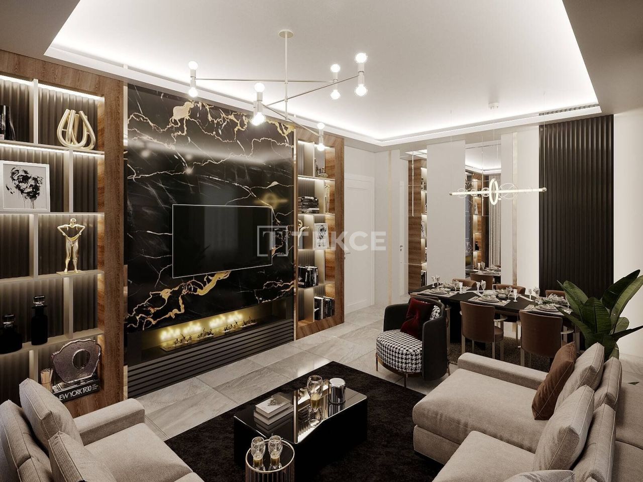 Апартаменты в Газипаше, Турция, 55 м² - фото 11