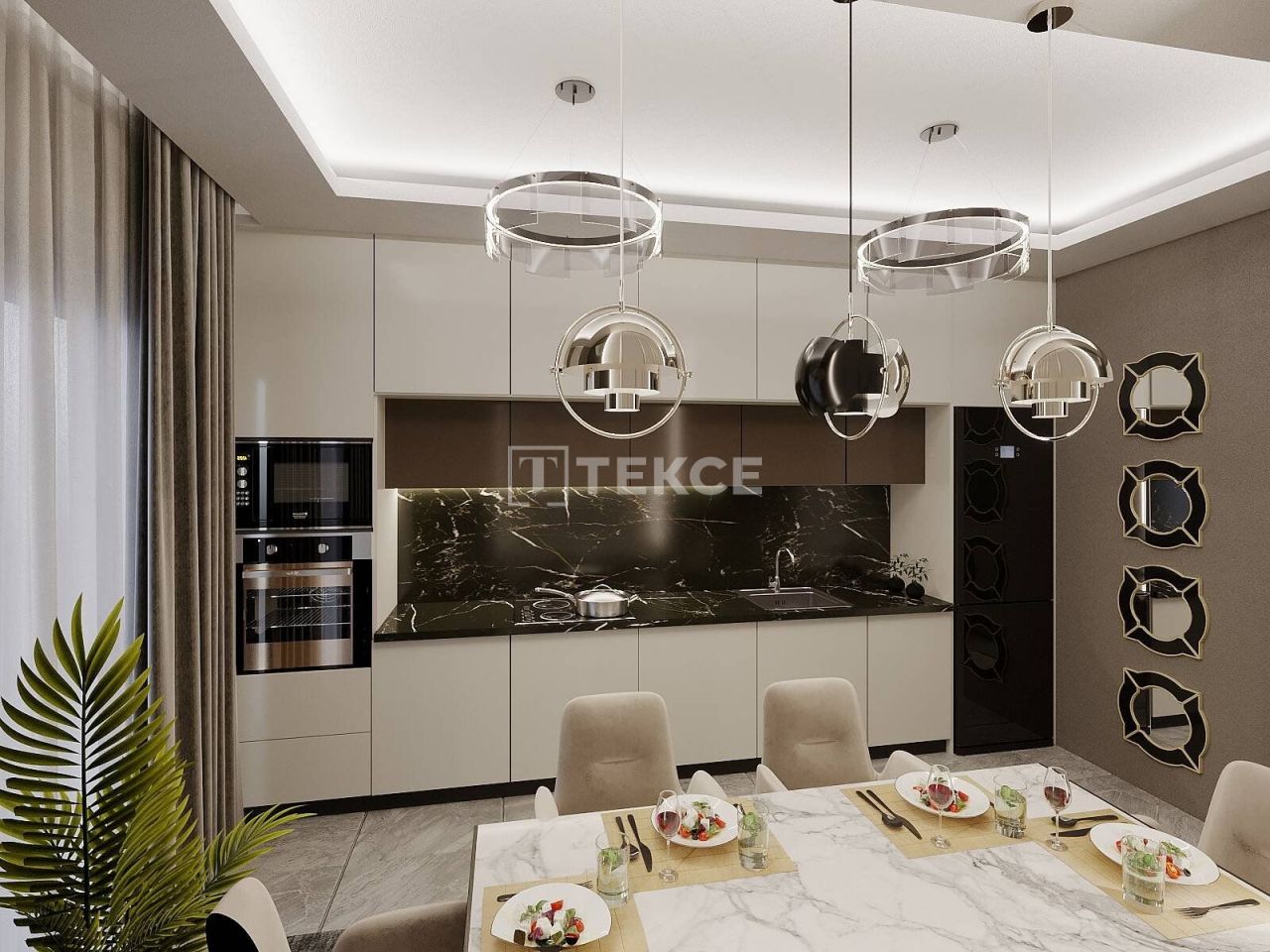 Апартаменты в Газипаше, Турция, 55 м² - фото 12